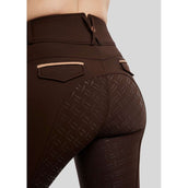 Montar Pantalón de Equitación MoGlenda Full Grip Marron