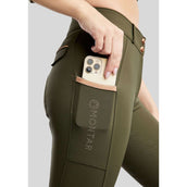 Montar Pantalón de Equitación MoGlenda Full Grip Olive