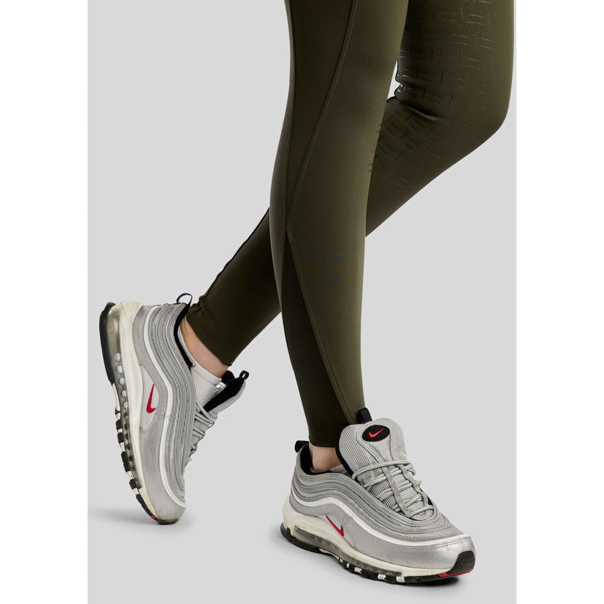 Montar Pantalón de Equitación MoGlenda Full Grip Olive