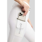 Montar Pantalón de Equitación MoGaia Full Grip Blanco
