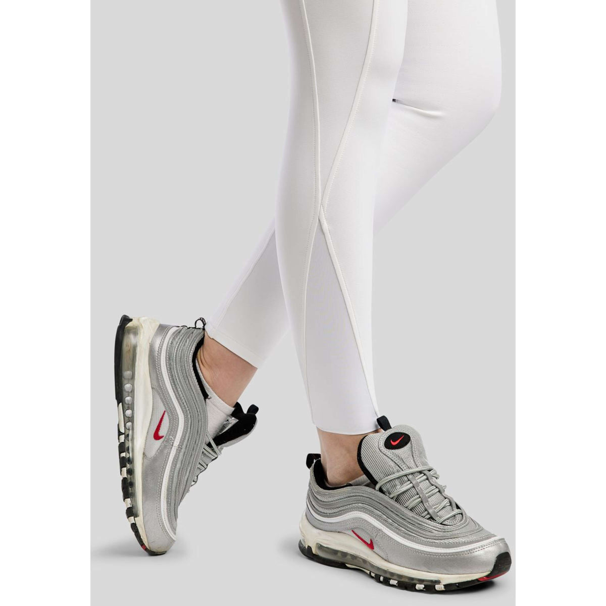 Montar Pantalón de Equitación MoGaia Full Grip Blanco