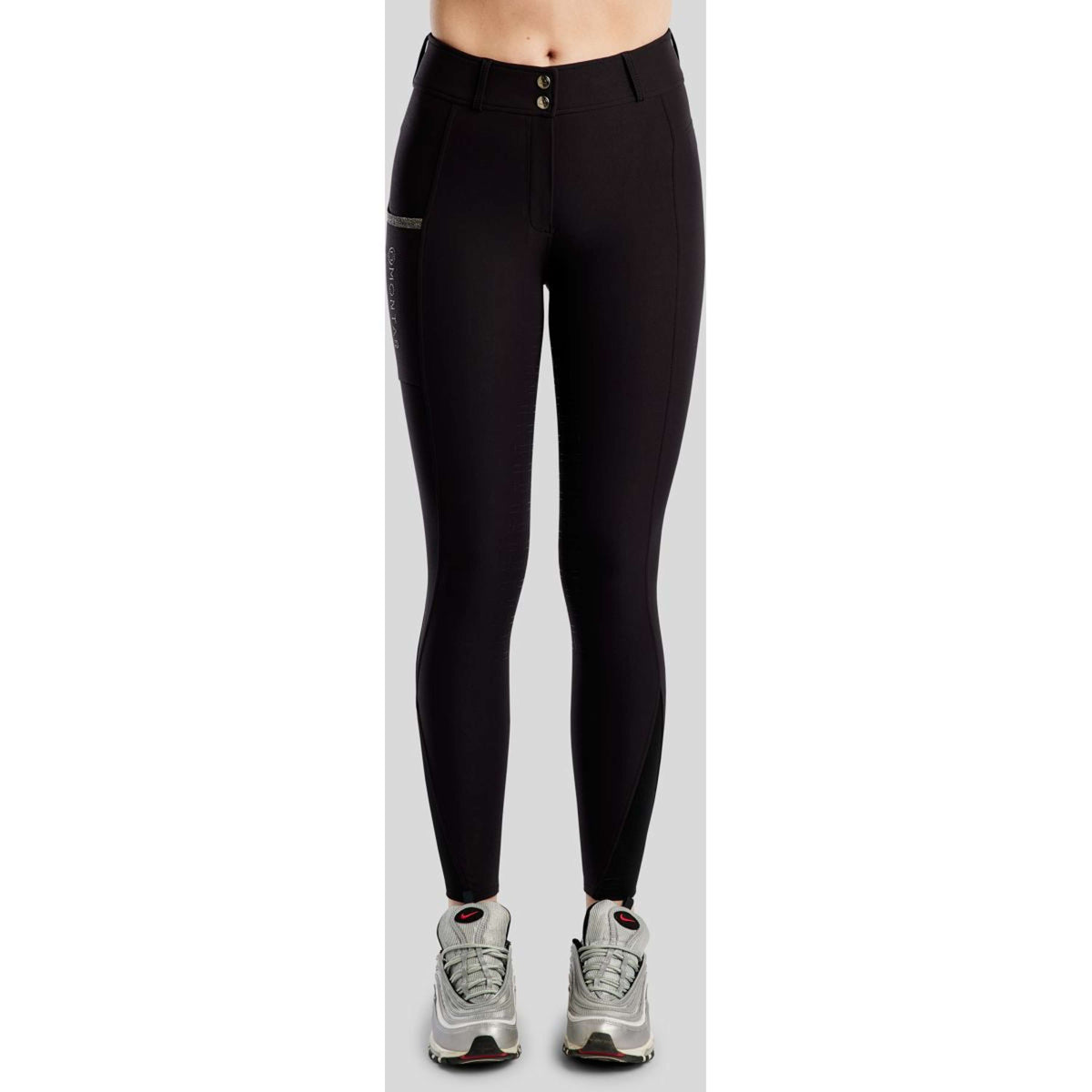 Montar Pantalón de Equitación MoGaia Full Grip Negro