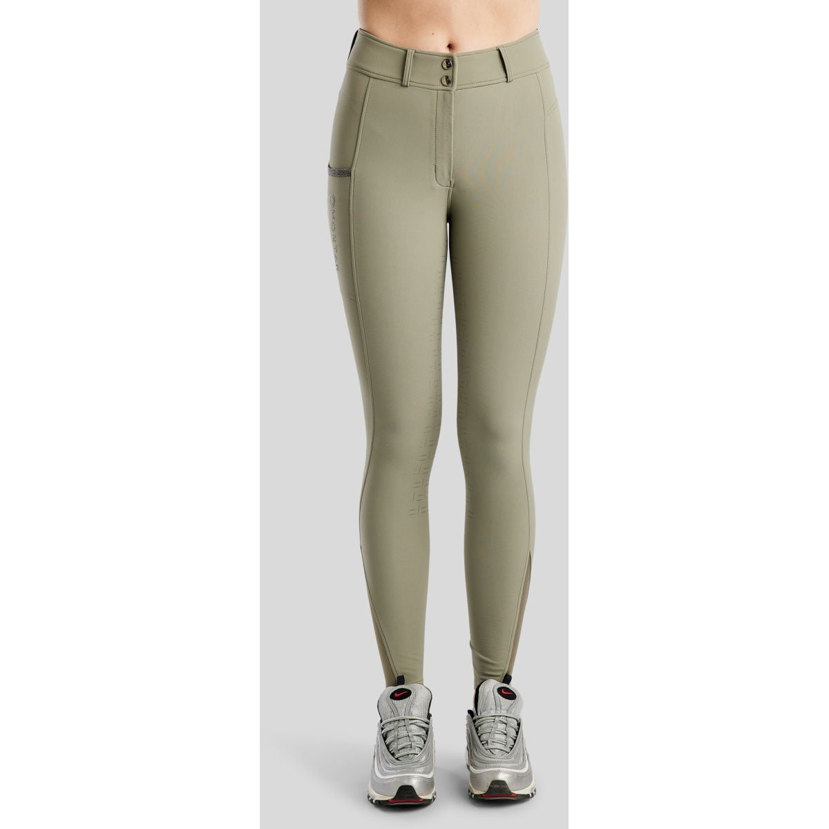 Montar Pantalón de Equitación MoGaia Full Grip Dusty Green