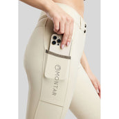 Montar Pantalón de Equitación MoGaia Full Grip Warm Light Grey