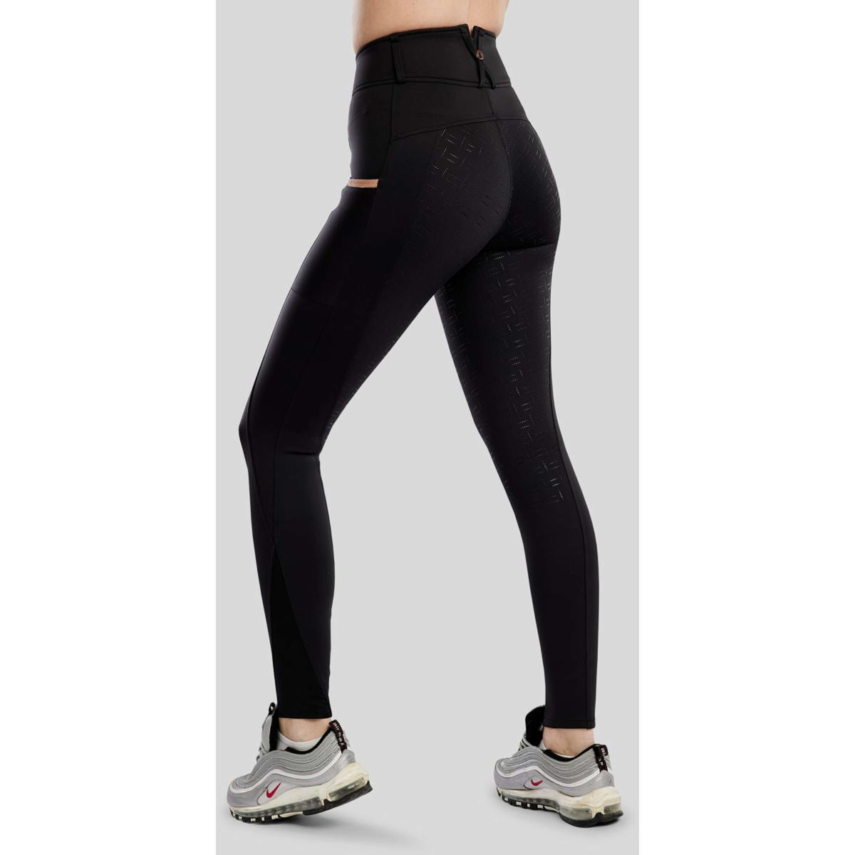 Montar Legging de Equitación MoGlenda Full Grip Negro
