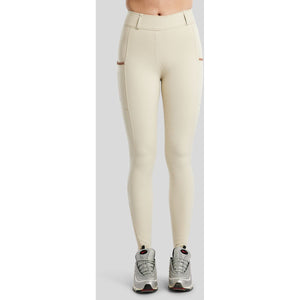 Montar Legging de Equitación MoGlenda Full Grip Warm Light Grey