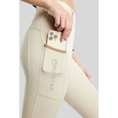 Montar Legging de Equitación MoGlenda Full Grip Warm Light Grey