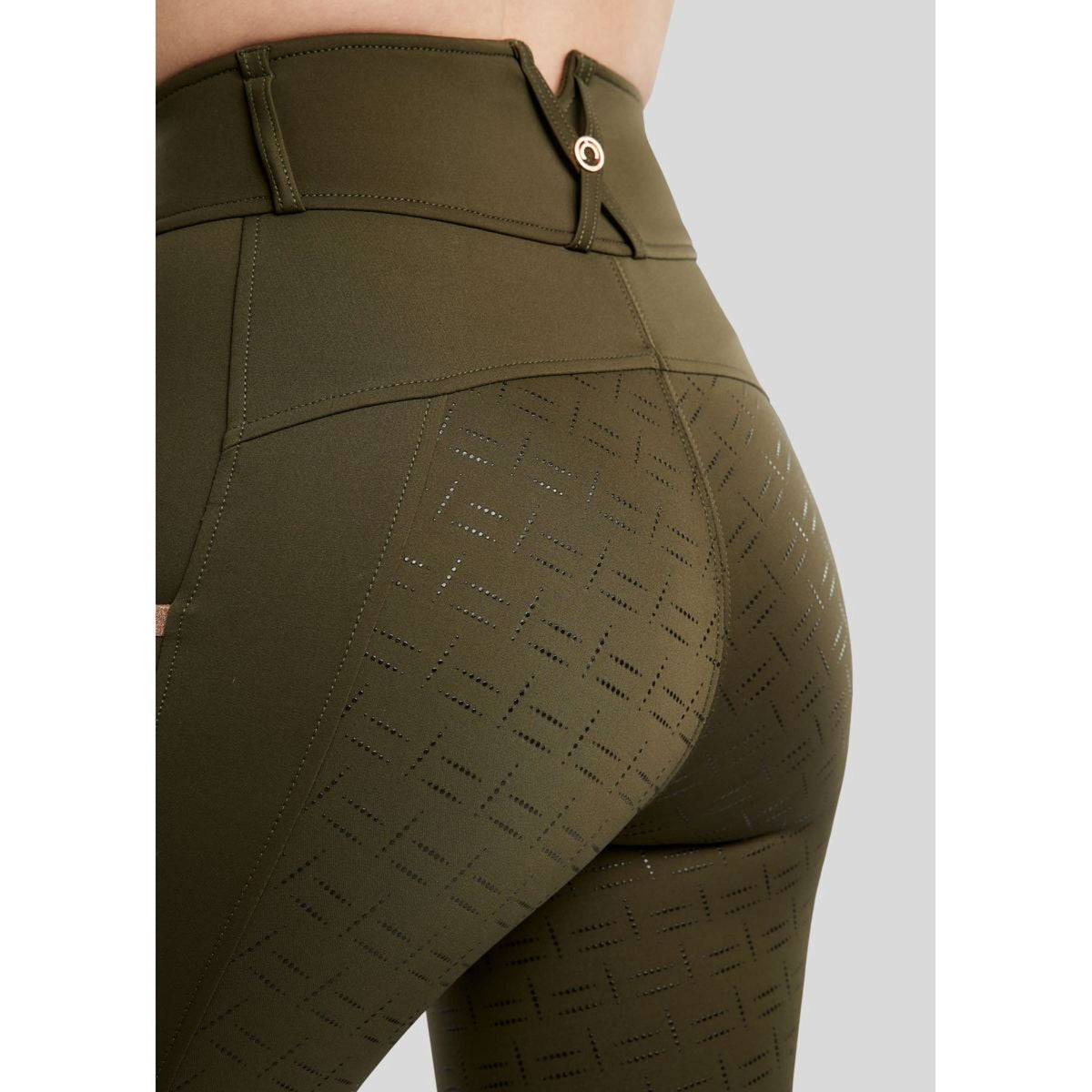 Montar Legging de Equitación MoGlenda Full Grip Olive
