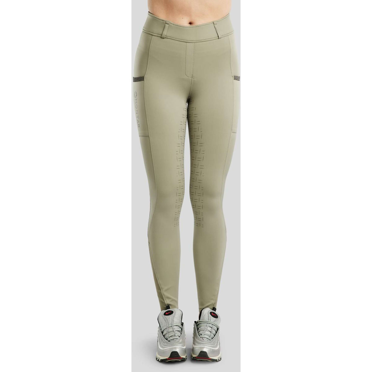 Montar Legging de Equitación MoGaia Full Grip Dusty Green