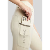 Montar Legging de Equitación MoGaia Full Grip Warm Light Grey