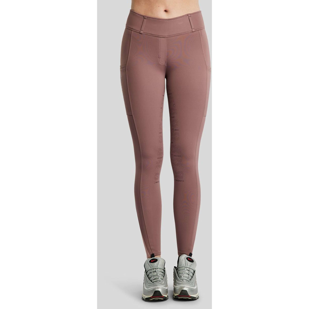 Montar Legging de Equitación MoErica Winter Full Grip Dusty Rose