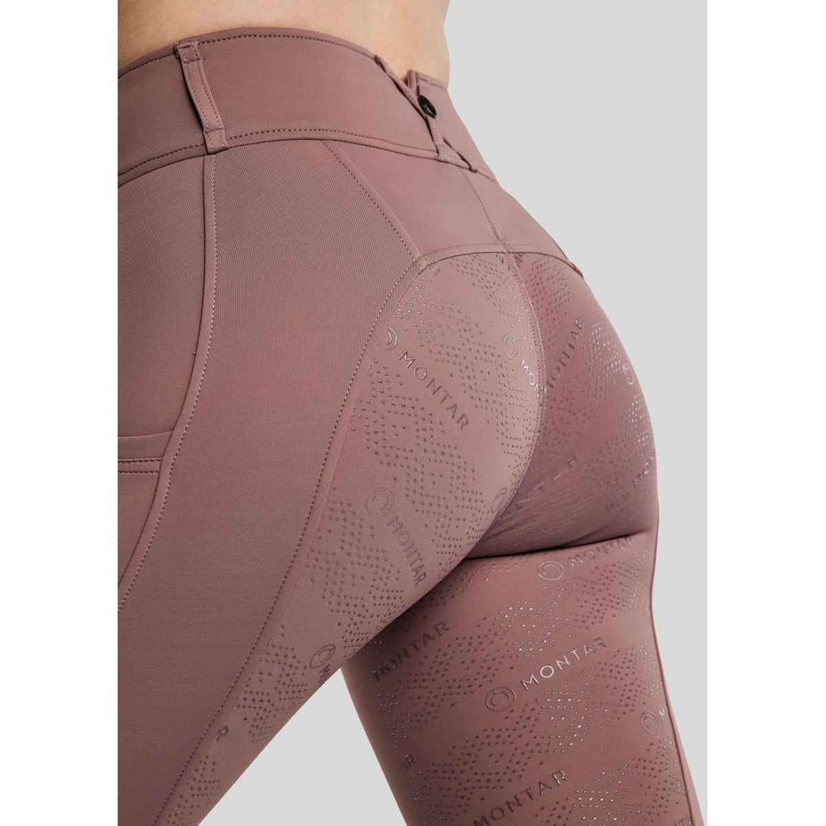 Montar Legging de Equitación MoErica Winter Full Grip Dusty Rose