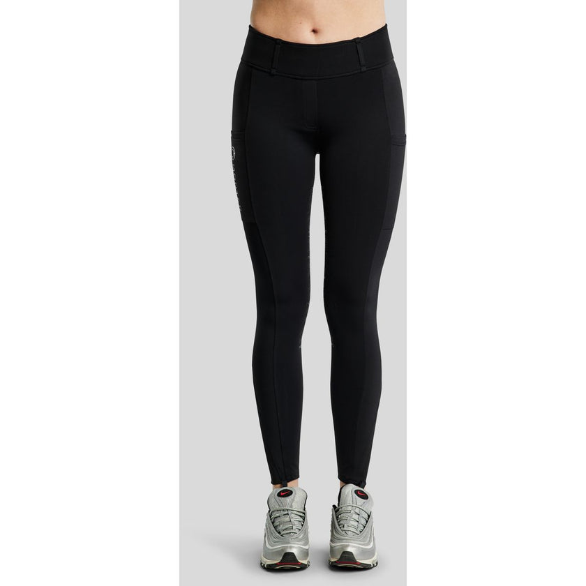 Montar Legging de Equitación MoErica Winter Full Grip Negro