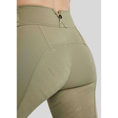 Montar Legging de Equitación MoErica Winter Full Grip Dusty Green