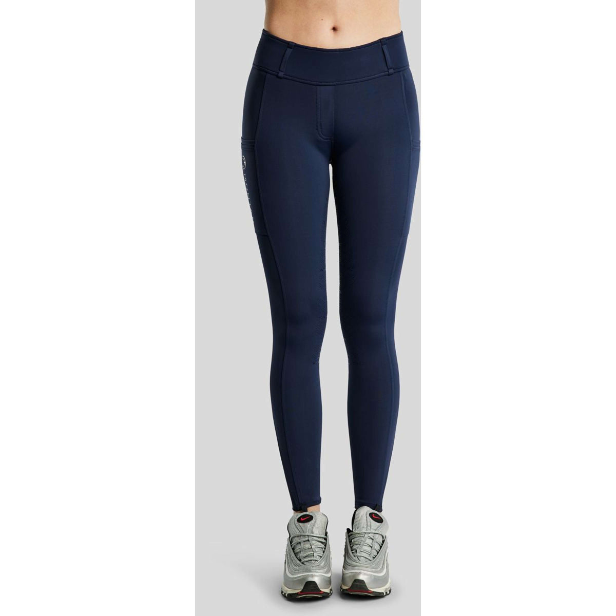 Montar Legging de Equitación MoErica Winter Full Grip Navy