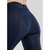 Montar Legging de Equitación MoErica Winter Full Grip Navy