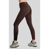 Montar Legging de Equitación MoErica Winter Full Grip Marron