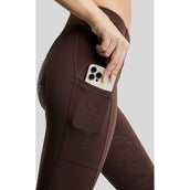 Montar Legging de Equitación MoErica Winter Full Grip Marron