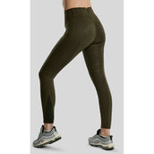 Montar Legging de Equitación MoErica Winter Full Grip Olive