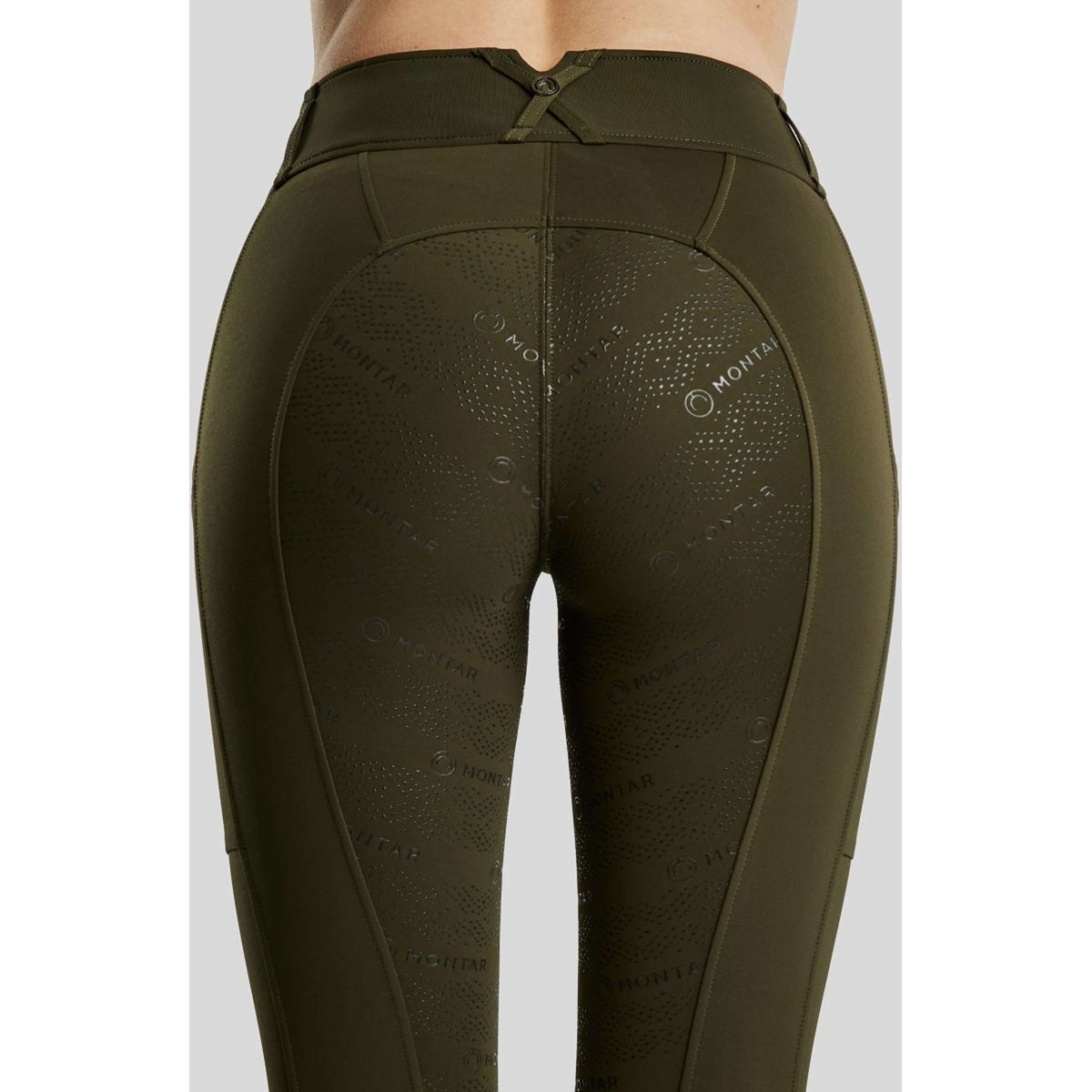 Montar Legging de Equitación MoErica Winter Full Grip Olive