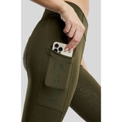 Montar Legging de Equitación MoErica Winter Full Grip Olive