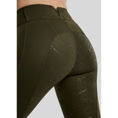 Montar Legging de Equitación MoErica Winter Full Grip Olive