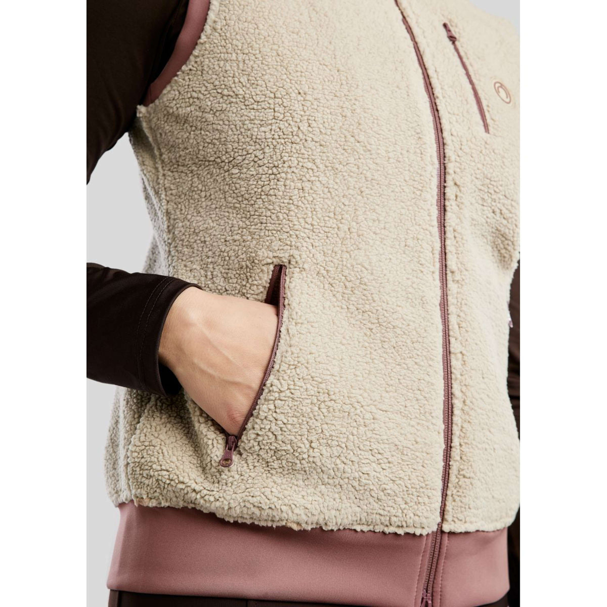 Montar Chaleco MoEbba Teddy Dusty Rose