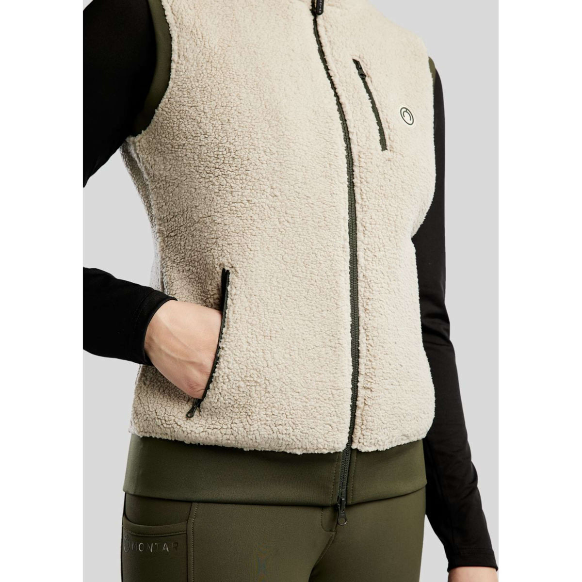Montar Chaleco MoEbba Teddy Olive