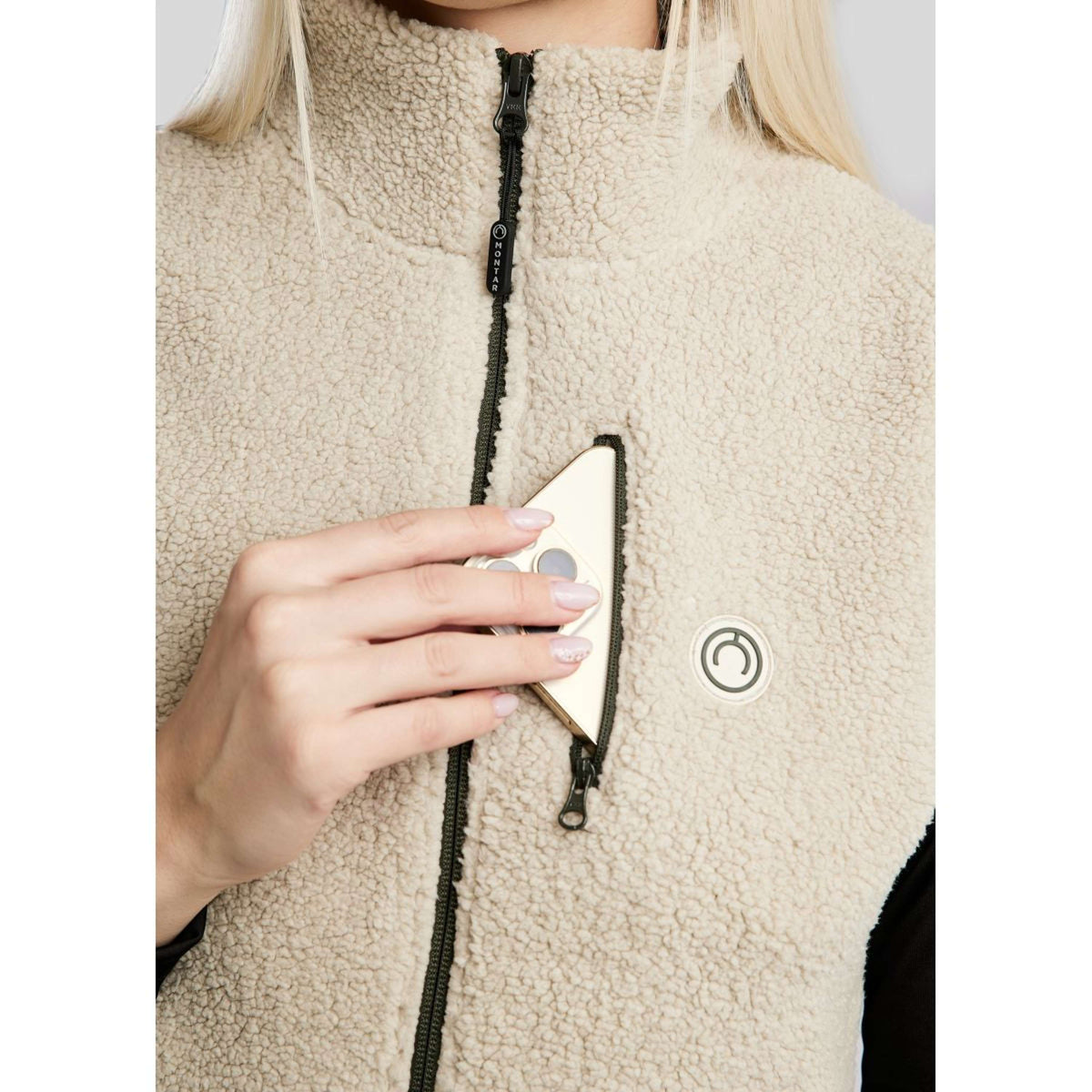 Montar Chaleco MoEbba Teddy Olive
