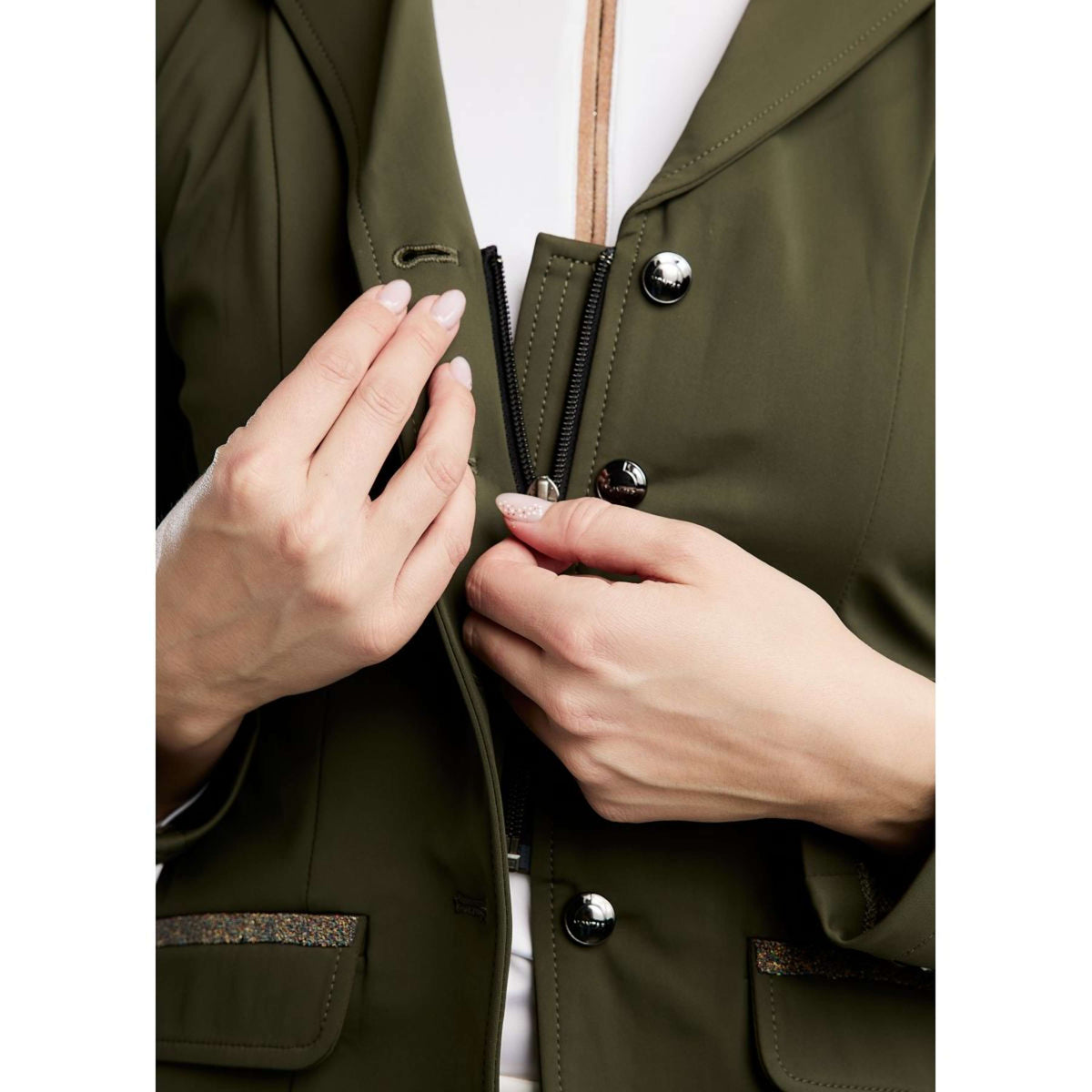 Montar Chaqueta de Competición MoGloria Olive