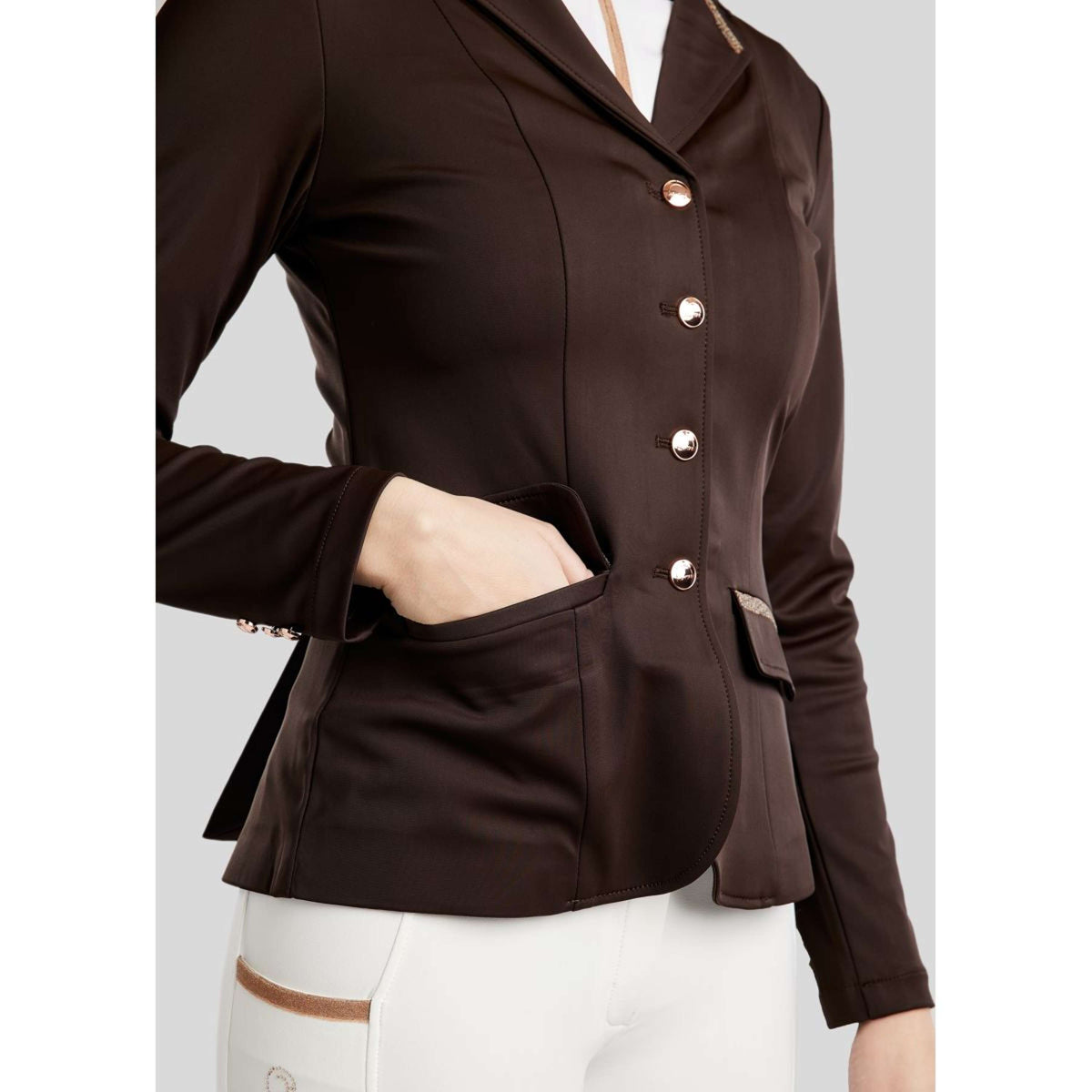 Montar Chaqueta de Competición MoGlenda Marron