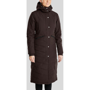 Montar Chaqueta Dicte Largo Marron