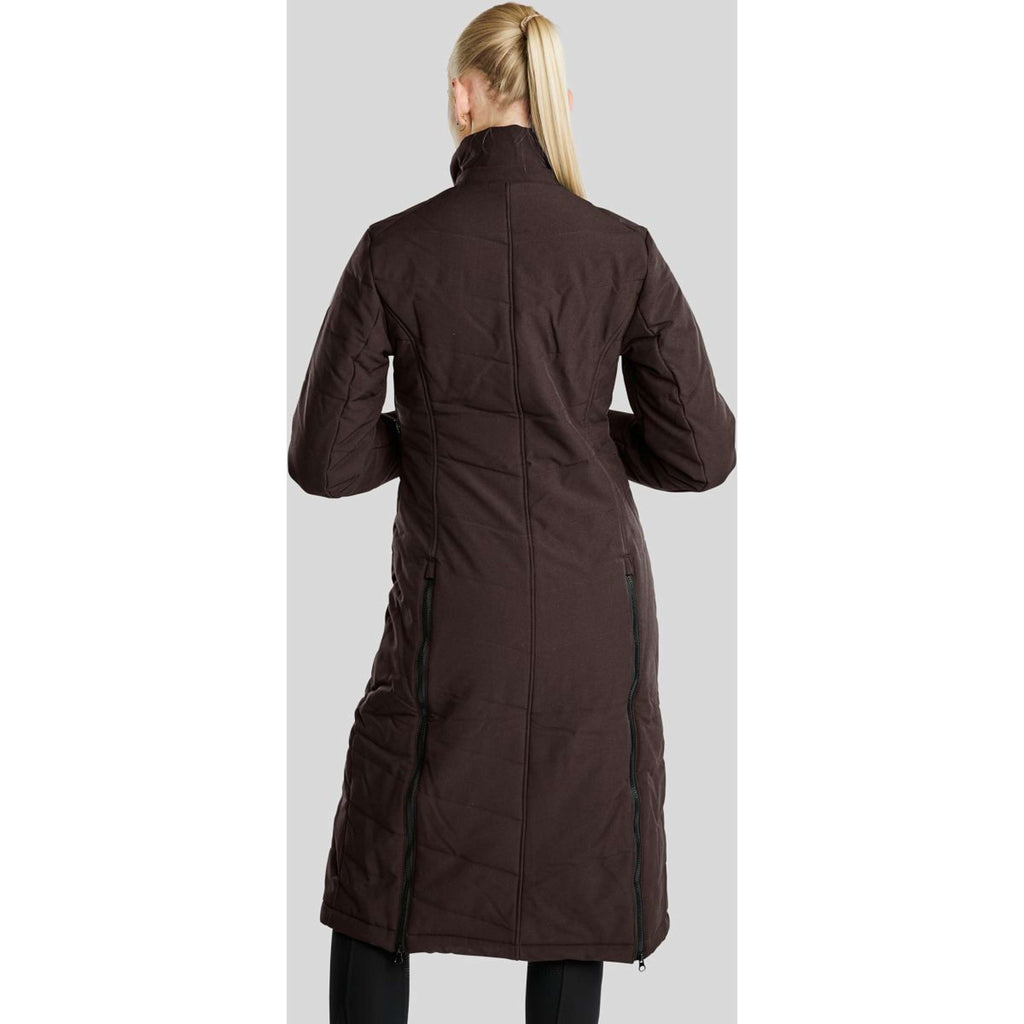 Montar Chaqueta Dicte Largo Marron