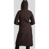 Montar Chaqueta Dicte Largo Marron