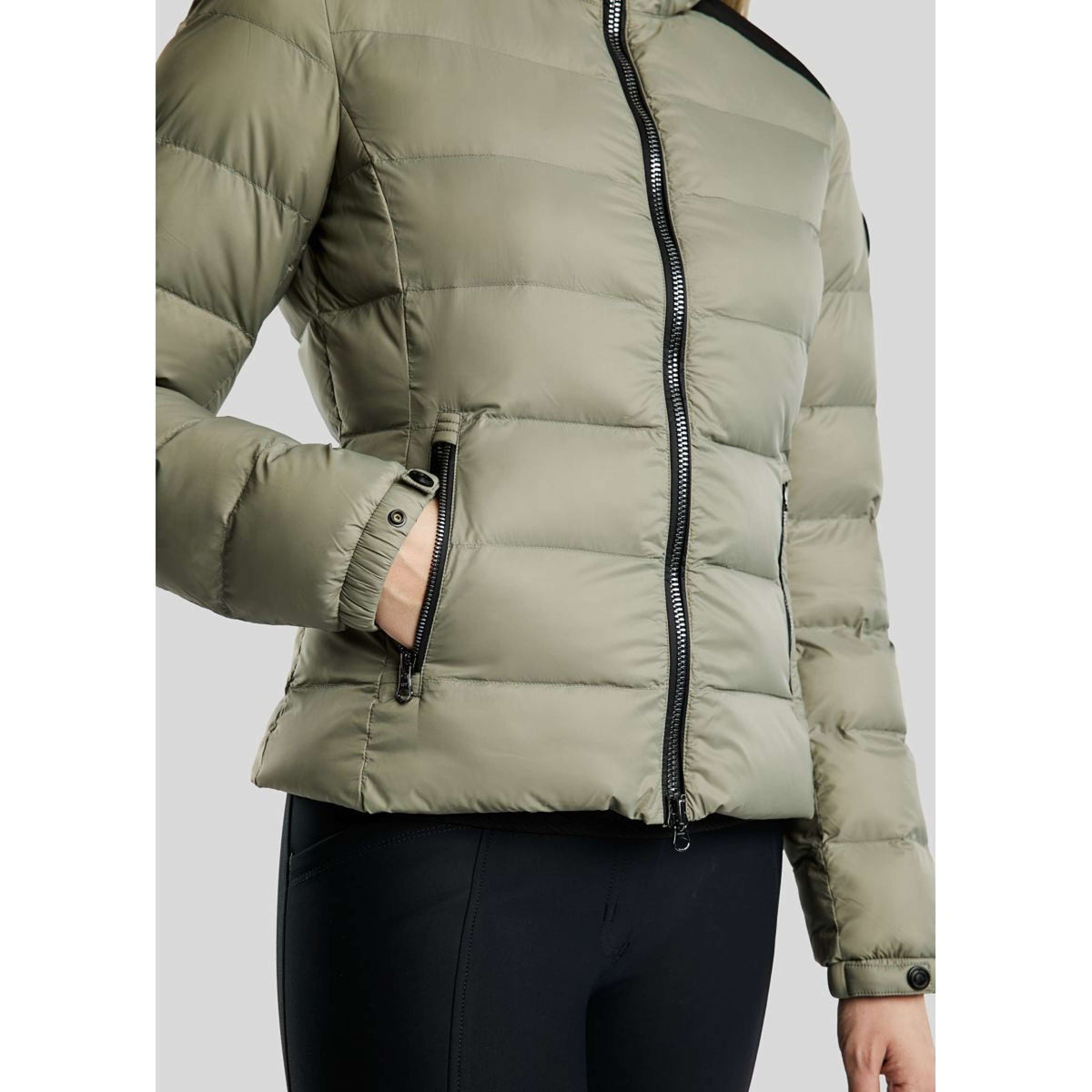 Montar Chaqueta MoAthena Refined Corto Dusty Green