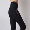 Montar Legging de Equitación Rosegold Logo Junior Negro