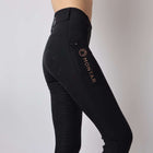 Montar Legging de Equitación Rosegold Logo Junior Negro