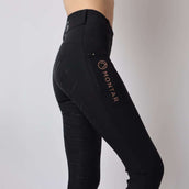 Montar Legging de Equitación Rosegold Logo Junior Negro