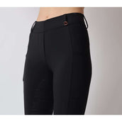 Montar Legging de Equitación Rosegold Logo Junior Negro