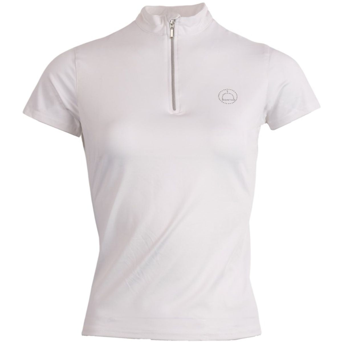 Montar Shirt Everly Crystal Logo Lange Mouwen Blanco