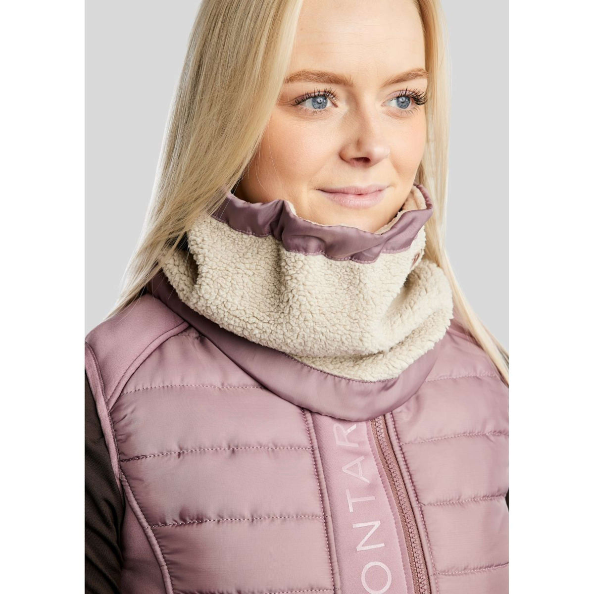 Montar Bufanda MoEbba Teddy Dusty Rose