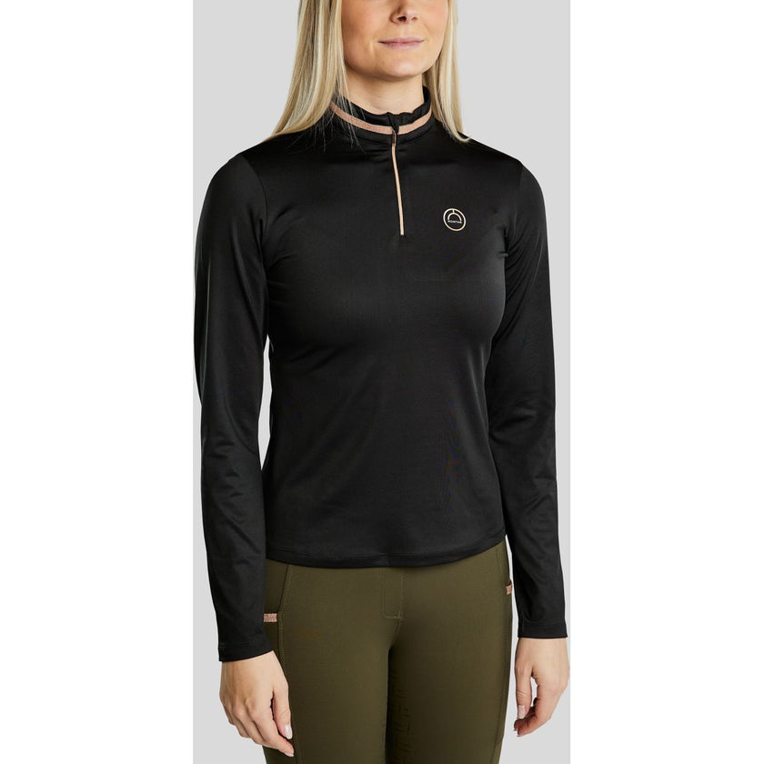 Montar Longsleeve MoGlenda Brushed Negro Montar Longsleeve MoGlenda Brushed Negro