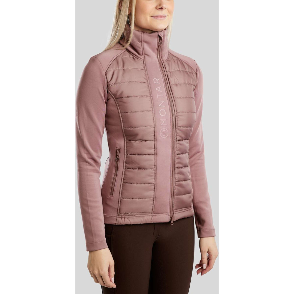 Montar Sudadera con capucha y cremallera Emma Dusty Rose