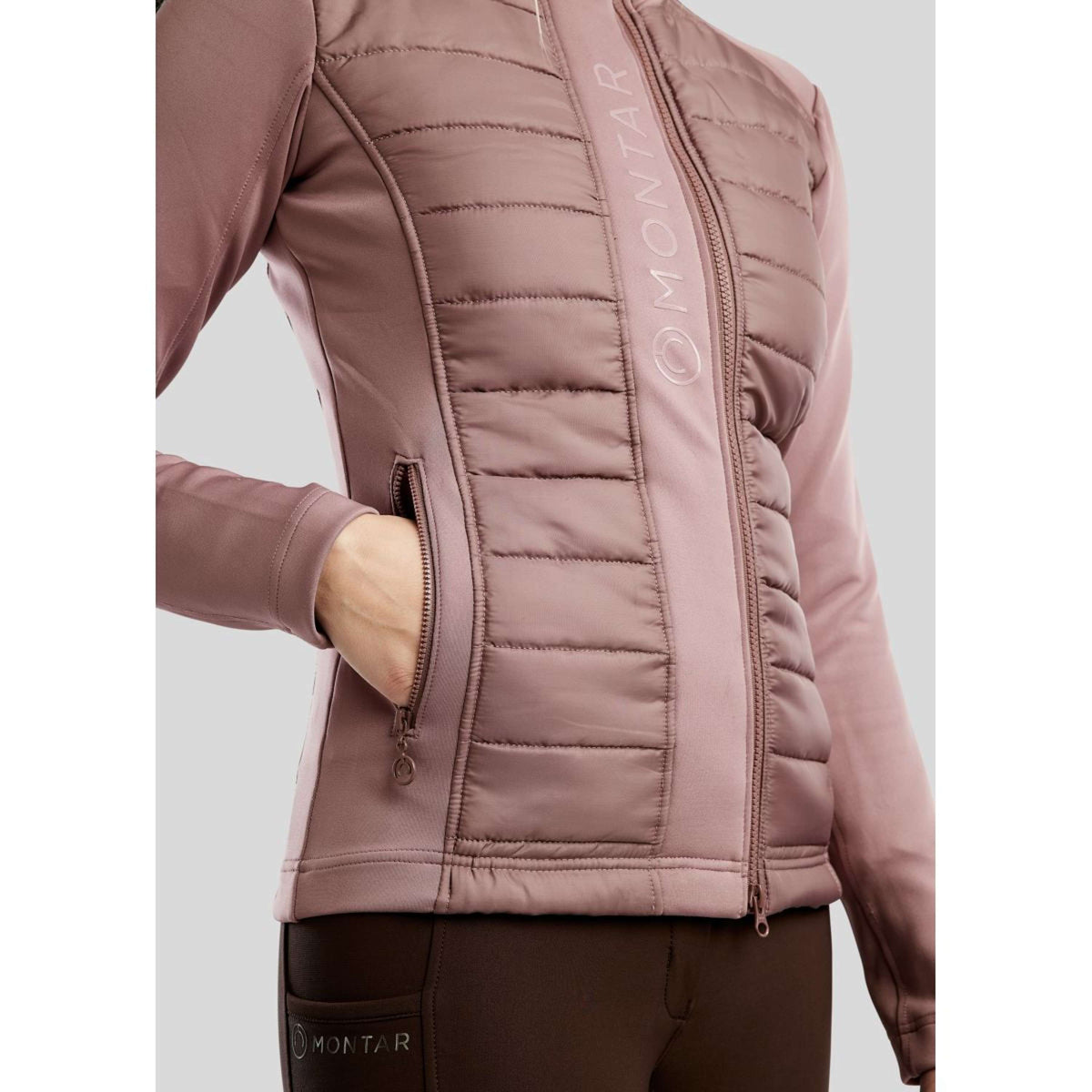 Montar Sudadera con capucha y cremallera Emma Dusty Rose