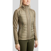 Montar Sudadera con capucha y cremallera Emma Dusty Green