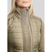 Montar Sudadera con capucha y cremallera Emma Dusty Green