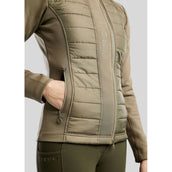 Montar Sudadera con capucha y cremallera Emma Dusty Green