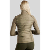 Montar Sudadera con capucha y cremallera Emma Dusty Green