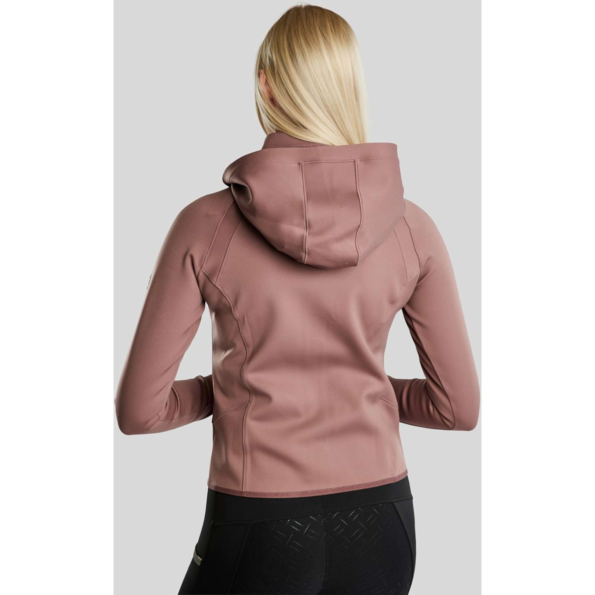 Montar Sudadera con capucha y cremallera MoGaia Dusty Rose