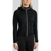Montar Sudadera con capucha y cremallera MoGaia Negro